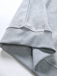 CAROLINA PANTHERS Font Multi Print 250g High Quality Men S Crewneck Sweatshirt American Retro Outdoor Long Sleeve Sports Top Casual Daily Wear For Spring, Autumn Winter  Clothing Gift For Friends Family On Holidays - 灰色 - 查看 5