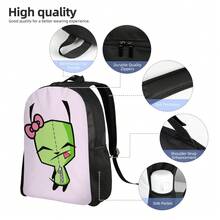 Straightforward Zim Invader Backpack Design, Single Layer Structure, Specially Crafted For Those Pursuing Lightweight Daily Life - 混合 - 查看 3