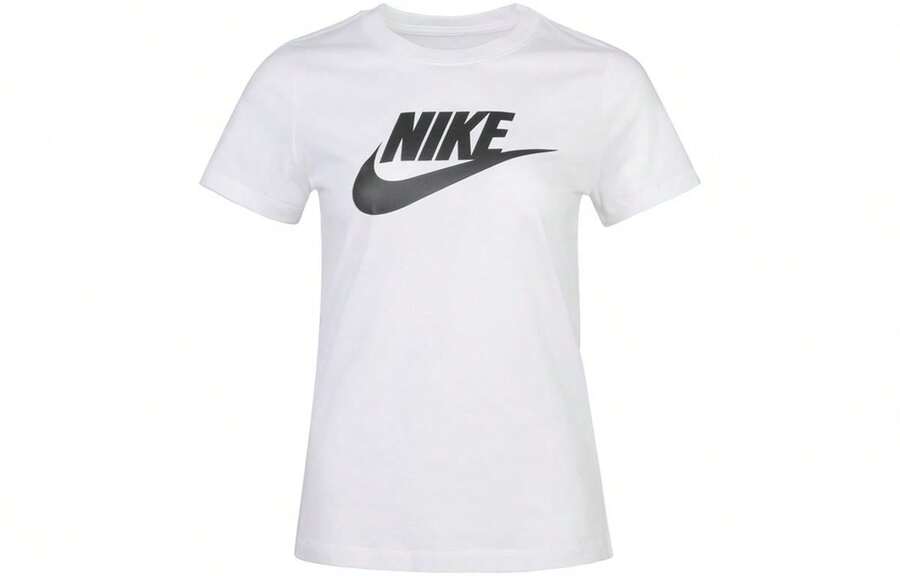 Nike Sportswear胸口經典Logo運動休閒透氣跑步訓練短袖正肩袖T卹 - 白色 - 查看 1