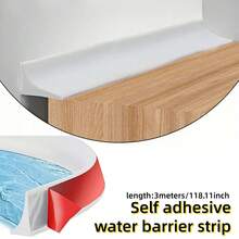 3 Meters/118.11in Self-Adhesive Waterproof Sealing Strip, Countertop Gap Sealing Strip, Countertop Waterproof Strip, Anti-Splash Waterproof Board - Multicolor - View 2