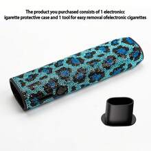 BLBLBL 一套奢华水钻豹纹防震软壳，适用于 IQOS ILUMA I ONE 和 ILUMA ONE，由 Jack Pang 设计，镶嵌超过 6,770 颗水钻，时尚迷人的豹纹图案，适用于 IQOS ILUMA I ONE 和 ILUMA ONE 配件 - 彩色 - 查看 21