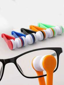 2/3/5pcs Eyeglasses Cleaning Kit - Portable Travel Set With Microfiber Cloth And Double-Sided Brush, Keep Glasses Spotless Anytime