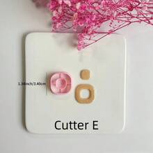 1/2/12 szt. uroczych, mieszanych, geometrycznych foremek do gliny polimerowej (14 mm) – urocze narzędzia rzemieślnicze do majsterkowania, biżuterii, kolczyków, zawieszek i ręcznie robionych dekoracji - Różowy - Zobacz 16