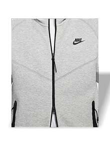 Nike 科技抓绒全拉链连帽衫 保暖 轻盈 柔软 弹性好 带Logo 易洗 多功能 户外运动 日常 男士 灰色 FB7921-063 - 灰色 - 查看 5