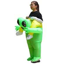 Adult Alien Inflatable Clothing Cycling Style Festival COS Performance Special 150-190CM Compatible With Built In Fan Science Fiction Playful Stage Performance Atmosphere Dress Up Complete Set