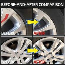 2 piezas Kit de reparación de arañazos para llantas de coche, apto para reparar arañazos, óxido y desgaste, incluye compuesto de pulido y esponja, renueva las llantas de tu coche - Kit de reparación de arañazos de llanta de 2 piezas - Ver 8