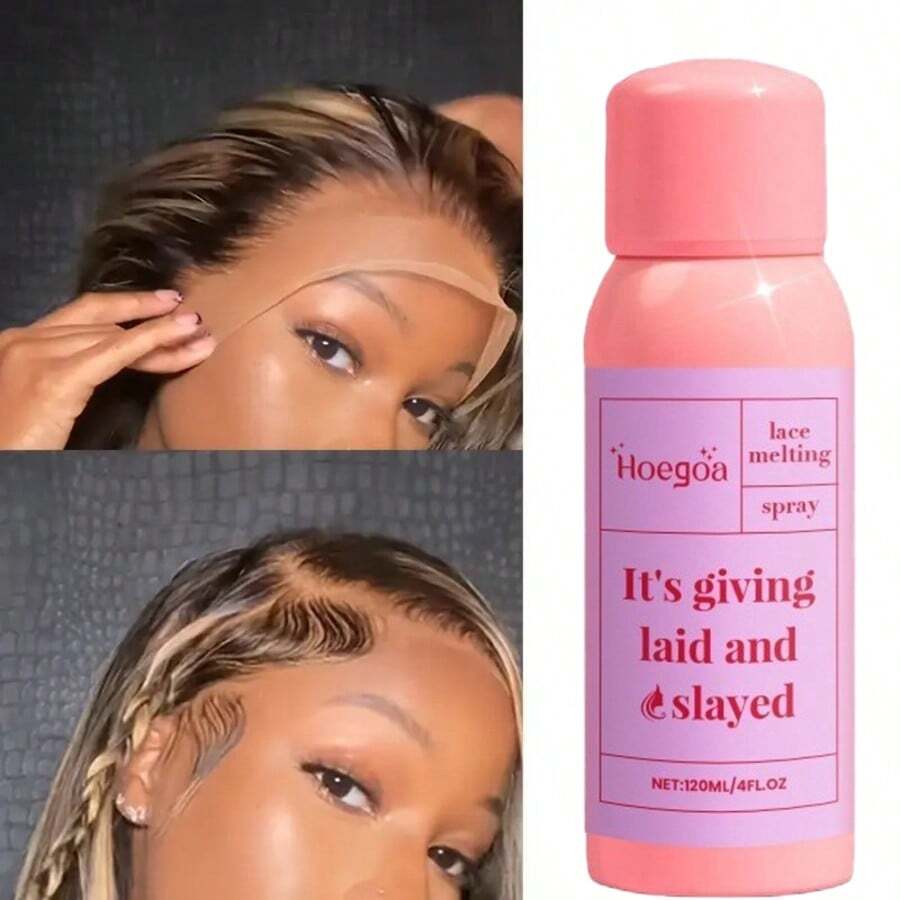 Wig Spray, 4oz Wig Adhesive Spray, Containing Glycerin, Hyaluronic Acid, And Alcohol. Invisible And Easy To Apply, Lightweight And Long-Lasting, Providing Strong Hold. Suitable For Daily Temporary Styling Of Lace Front Wigs And Hairpieces. A Must-Have For Summer Parties, Perfect For Personal Use Or As A Gift. - 120ml - Xem 1