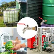 Válvula de ángulo de parada de agua de latón con filtro de pantalla, grifo, tanque de agua, válvulas de parada rápida, accesorios a prueba de fugas para tuberías del hogar - A-3 piezas - Ver 7