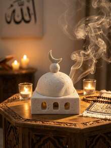 Luxury Resin Mosque Incense Burner, Essential For And Eid, Home Decor, Best Gift For Family And Friends, Accessories, Eid, Eid Distribution, Decor, Decorations - Multicolor - View 5