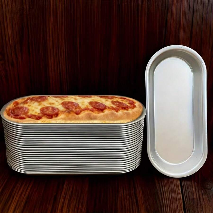 French Hot Dog Bun Mold, Anodized Aluminum Alloy Non-Stick Easy-Release Baking Pan, Suitable For Weddings, Family Gatherings, Christmas, Homemade Pastry Making, Cake Mold Creation, Bread Baking Pan, Standard Flat Pan, Rectangular Shape, Non-Stick Coating, Lightweight Baking Tool - Multicolor - View 1