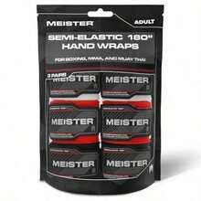Meister Vendajes Semi-Elásticos para Adulto de 180 in 457 cm para MMA y Boxeo - Paquete de 3 Pares - Multicolor - Ver 4