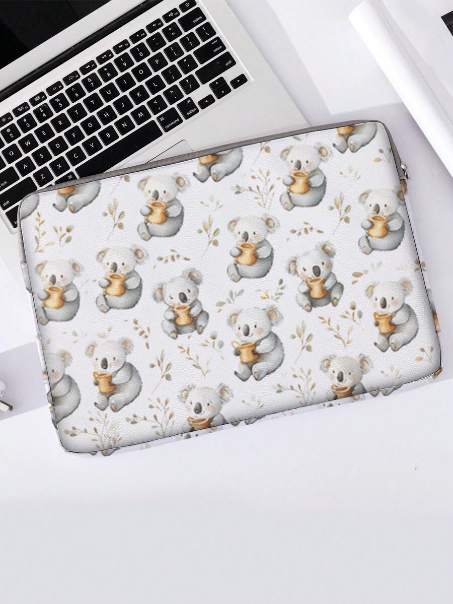 Animal Pattern Printing Laptop Bag, Computer Cloth Cover Accessories, Soft Laptop Bag, Soft Laptop Cover, Laptop Cover, Tablet Cover, Leather Bag, Laptop Zipper, Computer Cover, School Business Office - Multicolor - View 1