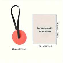 Alvo de treino de finalização para futebol com suspensão de comprimento ajustável, facilmente adaptável ao futebol e a vários outros esportes, melhorando efetivamente a precisão dos chutes. Equipamento de treino de finalização suspenso, adequado para treino em casa e no campo. - Multicolorido - Ver 4