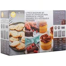 Wilton Ever Glide 6 Piece Nonstick Bakeware Set For Cakes Muffins Cookies Durable Even Heating Dishwasher  Nonstick Baking Pans And Sheets Black - 藍白色 - 查看 2