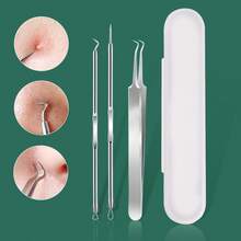 3pcs Blackhead Remover Kit + White Box, 3 Different Blackhead Needle Tips Included, Stainless Steel Blackhead & Blemish Extractor, Beige Facial Pore Cleansing Tool, Suitable For Men & Women Home Facial Care - Multicolor - View 11
