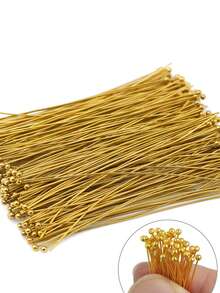 20pcs 20/25/30/35/40/50/70mm Stainless Steel Round Head Ball Pins, DIY Jewelry Accessories Materials For Bracelet, Earrings - Diy - View 2