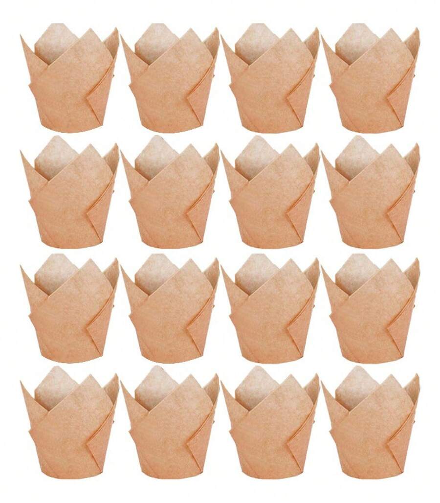 Tendencia200 Unidades Plástico Pastelería Cupcake Muffin ReposteriaCalidad premium - Gris - Ver 1