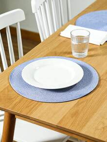 Bộ 1-12 tấm lót bàn ăn đơn giản bằng PVC dệt, chống thấm nước và chịu nhiệt, thích hợp trang trí phòng ngủ, bàn ăn, nhà cửa, phù hợp cho các dịp lễ, tiệc tùng, sinh nhật, đám cưới và các bữa tối. - Nhiều màu - Xem 25