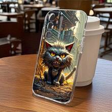 Adecuado para fundas de teléfono  Galaxy, nuevos modelos A5, A3, A02, A34, A13, A14, A32, A24, A12, A50, A54, A70, A73, A55s, NOTE 10F12, M10S, diseño creativo de espacio con dibujos animados, lazo, flores en forma de corazón y estampado de océano, funda protectora ultrafina transparente de TPU suave - Modelo 5996 IDKY - Multicolor - Ver 2