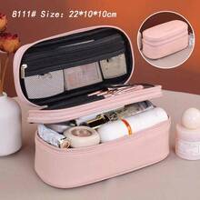 Nuova borsa per il trucco in PU di grandi dimensioni per donna, borsa cosmetica a doppio strato con grande capacità, custodia per il trucco di piccole dimensioni, borsa da toilette, borsa cosmetica per spose/matrimoni, feste, regali per compagni di classe/mamma/fidanzata, decorazione per la stanza, borse, borsa per il trucco, organizer, stoccaggio, borse per il trucco, borsa da toilette, organizer da scrivania, borse per il trucco, borsa per il trucco, borse per il trucco, borsa per il trucco di piccole dimensioni, borsa cosmetica, regali di Natale, custodia, viaggio, custodia, frizione/piccola borsa a mano, organizer per il trucco, custodia, porta pennelli, mini custodia, custodia di grande capacità, regali per le donne, regali di Natale, idee regalo per le donne