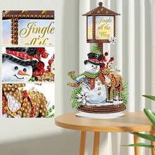 Fairyland JinWenn Decor For Home Diamonds Art Kit Decorations, Snowman Reindeer Diamonds Painting Kit For Adult Tabletop Gift DIY 5D Diamonds Dots 7.8x7.8 Inch - DP02365 - 查看 5