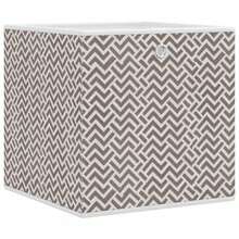Scatole pieghevoli vidaXL, 4 pezzi, marroni, 32x32x32 cm, tessuto non tessuto - Castano - Visualizzare 4
