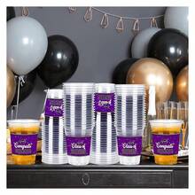 Graduation Cups 12oz - Class Of 2025 - 100 Pack Disposable Plastic Cups For Grad Party Supplies, Congrats Grad Celebration, Tableware - As Picture 65 - View 3
