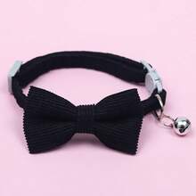 新款跨境宠物可拆卸领结项圈，配可爱猫铃项链，小型犬颈部装饰 - 彩色 - 查看 11