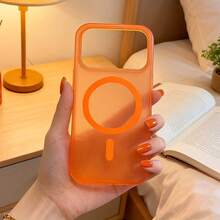 Funda de teléfono de moda, funda de lujo translúcida mate con carga inalámbrica magnética, compatible con iPhone 17 16 15 14 13 12Pro Max Plus 17Air 17Pro 17Promax, diseño de funda a prueba de golpes con sensación de piel mate para chicas y mujeres, TPU suave a prueba de golpes, más protectora y femenina. - 1 pieza - Ver 9
