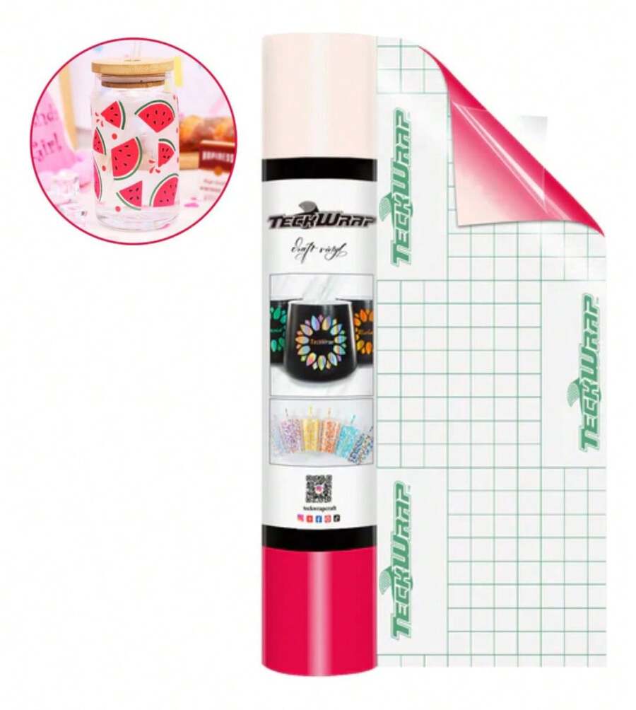 TendenciaVinil Adhesivo Blanco Cambia Color Frío Rojo Teckwrap Vasos - RojoCalidad premium - Rojo - Ver 1