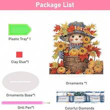 Decor For Home Diamonds Art Kit Decorations , 4 Pack Fall Tables Diamonds Painting Kit For Adult Tabletop Gift DIY 5D Diamonds Dots, Special Crystal Diamond ﻿Halloween Than1ks 1giving Day 7.8x7.8 Inch - DP01793 - 查看 7