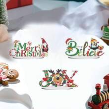 Fairyland JinWenn Decor For Home Diamonds Art Kit Decorations, 3 Pack Christmas Diamonds Painting Kit For Adult Tabletop Gift DIY 5D Diamonds Dots, Special Crystal Diamond Snowman Farmhouse 2.8X6 In ﻿ - DP02412 - 查看 3