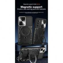 Galaxy S20 FE Capa Case - With Screen Protector And Built-In Phone Stand - Black, 37317543 - Biru - View 5