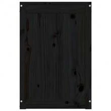 vidaXL Camera da letto Nera 44x44x66 cm Legno massiccio di spillo - nero - Visualizzare 8