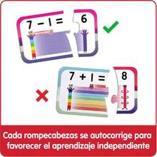 hand2mind Numberblocks Adding and Subtracting Puzzle Set, Juegos de Suma y Resta, Puzzle Numérico, Juegos Matemáticos para Niños, Juguetes Educativos, Actividades de Aprendizaje Preescolar,37324462 - Multicolor - Ver 6