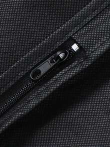 Floral & Alphabet Print Garment Bags For Men's Suits, Moisture-Proof Hanging Clothes Storage Bags, Foldable Lightweight Travel Garment Covers, Ideal For Suits, Jackets And Formal Wear, Perfect For Outdoor Trips, Business Travel And Travel Accessories - Black - View 6