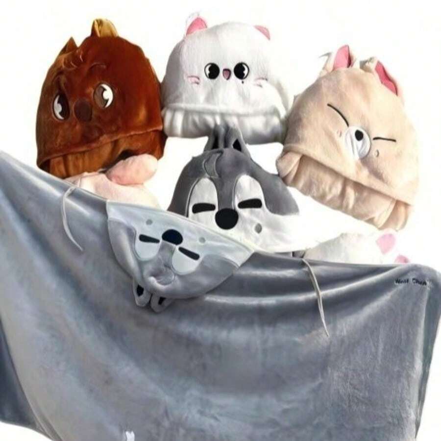 SKZ KPOP STAY Anime High-Quality Cartoon Shawl And Cartoon Socks, Suitable For Party Costumes And Winter Use. Can Be Used As Costume Props, Fan Gifts, Christmas Gifts, Halloween Gifts. - Multicolor - View 1