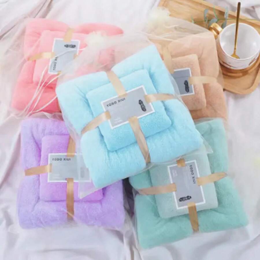 Toallas de Baño de Microfibra Ultra Suaves OIWO - Verde claro - Ver 1