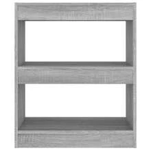 Larryhot Libreria/Divisorio Grigio Sonoma 60x30x72 cm, Facile da assemblare, dall'estetica elegante e raffinata, pratica per riporre gli oggetti, la scelta ideale per l'organizzazione e la decorazione domestica - Grigio - Visualizzare 4