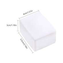 1pc New Moldable Cube Tofu Squeeze Toy, Slow Rebound Realistic White Tofu Stress Relief, Perfect Gift For Birthday, Holiday - Multicolor - View 5