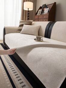 1 tấm bọc ghế sofa bằng vải chenille chống thấm nước, màu trơn, có thể giặt máy, mặt sau chống trượt, thân thiện với thú cưng, không rụng lông, phù hợp cho phòng ngủ, phòng khách, văn phòng, trang trí nhà cửa, phù hợp với ghế đơn, ghế đôi, ghế 3 chỗ, ghế 4 chỗ và ghế sofa góc. - Nhiều màu - Xem 10