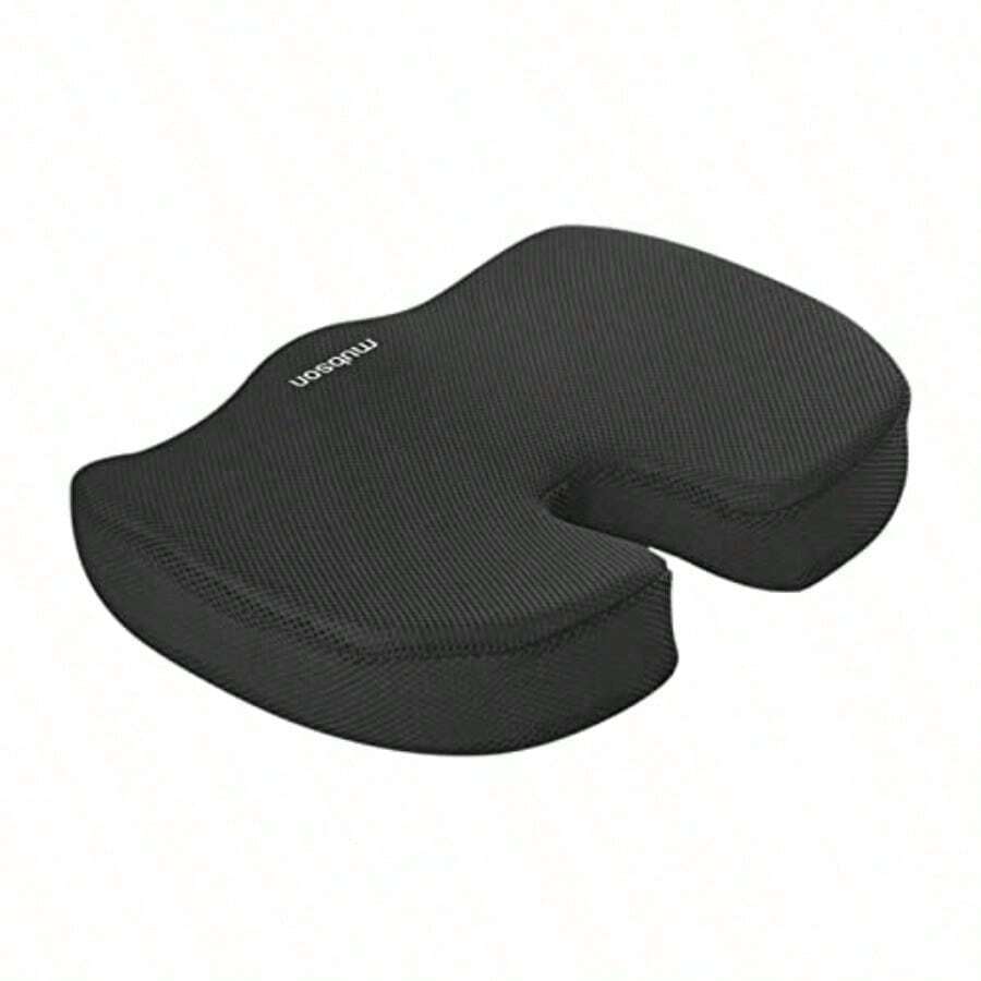 MUBSON Cojin para Coxis y Ciatica de Gel para Mejorar Postura y Reducir Dolores de Espalda. Cojin para Silla Gamer o de Oficina. Cojin Ortopedico con Base Antideslizante. Coccyx Seat. Donut Pillow - Multicolor - Ver 1