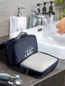 Geantă de machiaj unisex, geantă de călătorie pliabilă cu cârlig, geantă portabilă de mare capacitate, geantă de separare umedă uscată, geantă de depozitare multifuncțională - Multicolor - Vizualizare 2