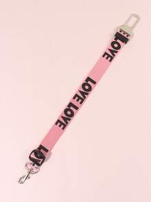 A Car Buckle LOVE Rope Adjustable Pet Car Seat Belt Suitable For Cats And Dogs