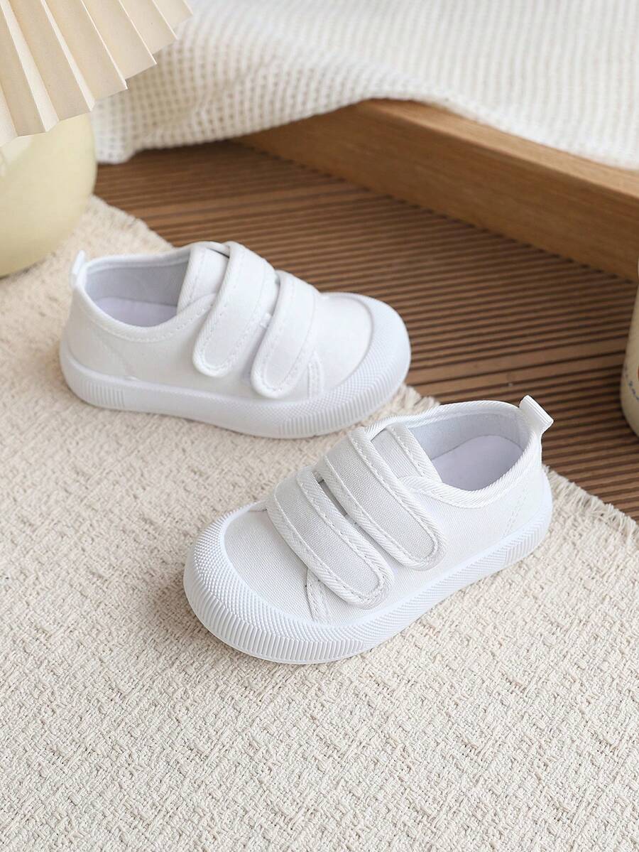 1 đôi giày thể thao đế mềm thời trang đa năng cho bé gái, trẻ nhỏ và trẻ mới biết đi, thích hợp cho mùa thu. - trắng - Xem 1