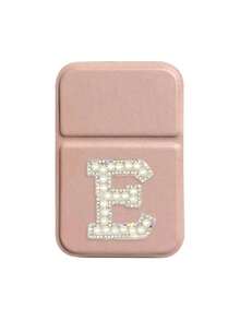 1pc Mini White Pearl Letters Foldable Portable Makeup Mirror,Letters Of A-Z Makeup Mirror With Bracket, Travel Mirror, Beauty Products, Desktop Makeup Mirror, Rectangular Desktop Compact Mirror Foldable Small Minimalist Makeup Mirror, Travel Portable Makeup Mirror For Women's Gift - Suitable For Weddings, Personal Celebrations, Parties, Travel, And Beauty Studios, Perfect Birthday Gift, Wedding Gift, Favor, Holiday Gift - Pink - View 11