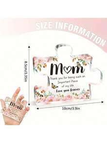 A New Transparent Acrylic Table Decoration For Mother's Day And Father's Day, A Valentine's Day Gift With A Heart - Multicolor - View 2