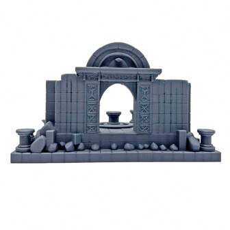 Ancient Temple Ruins Terrain, Role-Playing Game Accessories, Suitable For Board Game Enthusiasts 14+ Years Old, Ideal Tabletop Game Room Decor, Crafts And Hobby Models, Game Room Accessories, Gifts