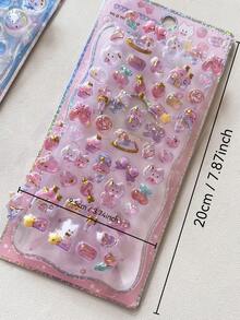 3D立体浮雕贴纸、金箔贴纸、钻石贴纸、手工可爱DIY装饰贴纸、精美3D立体动物贴纸