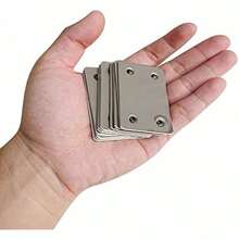 30pcs Furniture & Cabinet Reinforcement Plate - 90° Angle Bracket For Repair And Strengthening, Rust-Resistant Stainless Steel